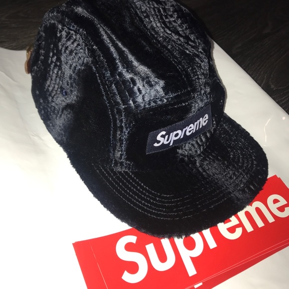supreme velvet hat